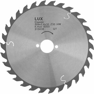 LUX HM-Kappsägeblatt Holz Ø 209 mm 30 Zähne