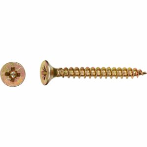 LUX Senkkopf Universalschraube PZ-Antrieb Ø 5 mm x 16 mm Gelb Verz. 20 Stück