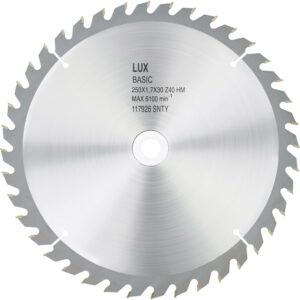 LUX HM-Kreissägeblatt Holz Ø 255 mm 40 Zähne