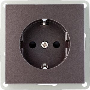 OBI Schutzkontakt Steckdose Virgo Braun