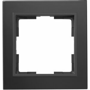 OBI Abdeckrahmen Toro 1-fach Glas Schwarz