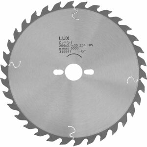 LUX HM-Kappsägeblatt Holz Ø 254 mm 34 Zähne