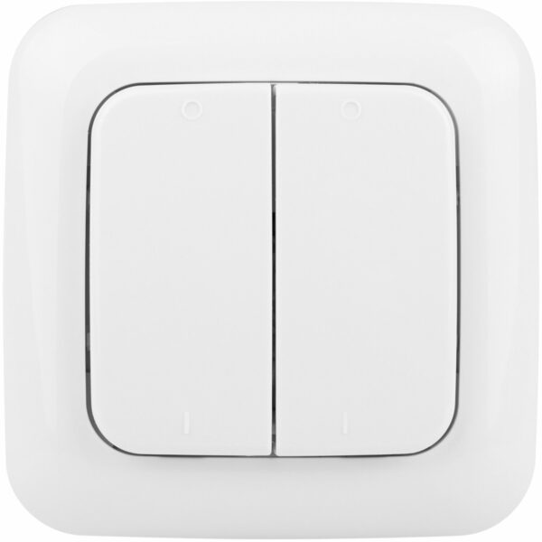 Smartwares Drahtloser-Doppelwandschalter 30 m Weiß
