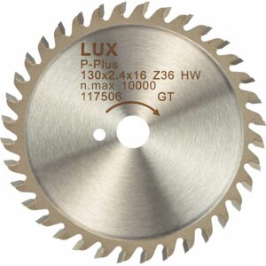 LUX HM-Kreissägeblatt 130 mm x 16 mm 36 Zähne