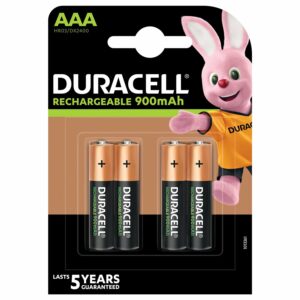 Duracell Batterien Rechargeables HR03 AAA 900 mA 4er-Pack