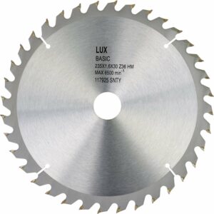 LUX HM-Kreissägeblatt Holz Ø 235 mm 36 Zähne