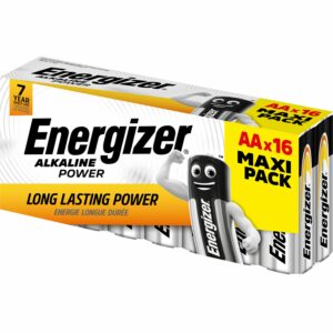 Energizer Batterie Alkaline Power Mignon AA 16 Stück Paper Box