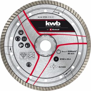 kwb by Einhell Diamant-Trennscheibe für Fliesenschneider 180 mm x 25