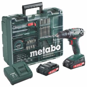 Metabo Akku-Bohrschrauber BS 18 Set inkl. 2 Akkus & Zubehör