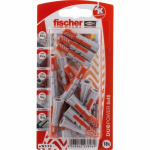 Fischer Dübel DuoPower Ø 8 mm x 40 mm K 18 Stück