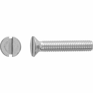 LUX Gewindeschraube M3 x 10 mm Verzinkt Senkschraube mit Schlitz 100 Stück