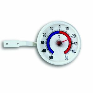 TFA Fenster-Thermometer mit Befestigungsmaterial Weiß