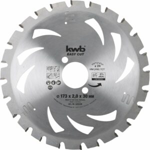 kwb Akku Top Easy Cut Kreissägeblatt 173 x 30 mm 24 Zähne universell