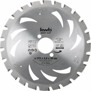 kwb Akku Top Easy Cut Kreissägeblatt 173 x 30 mm 24 Zähne universell