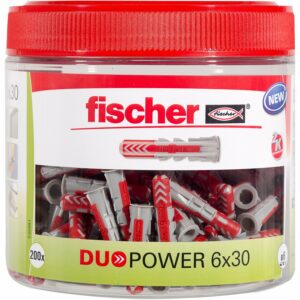 Fischer Dübel DuoPower Ø 6 mm x 30 mm Runddose 200-teilig