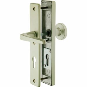 Sicherheitsbeschlag Tira-LS Wohnungseingangstüren Aluminium F2 Knopf-Drücker