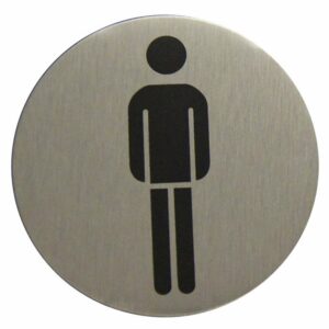 Hinweisschild Aluminium WC Herren