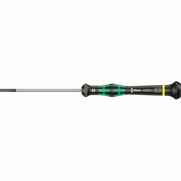 Wera Elektroniker-Schlitzschraubendreher 2035 Micro 3 mm x 80 mm