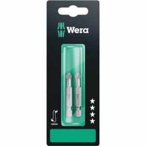 Wera Kreuzschlitz-Bit-Set PZ2 x 50 mm 855/4 Torsionzone 2 Stück