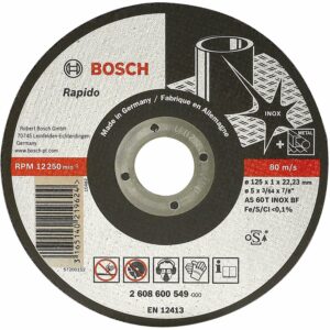 Bosch Schleif-Trennscheibe Rapido Inox 125 mm x 1