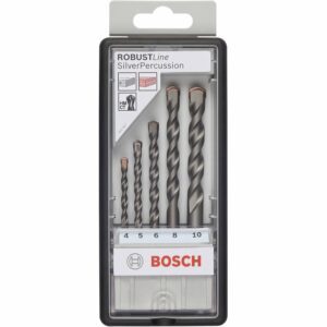 Bosch Betonbohrer-Set RobustLine CYL-3 Silver Percussion 5-teilig Ø 4 mm - 10 mm