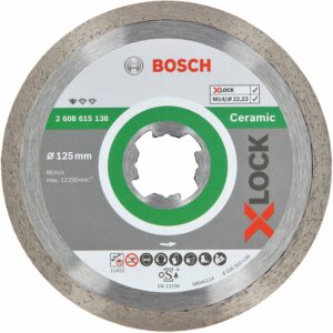 Bosch X-Lock Diamanttrennscheibe Standard for Ceramic Ø 125 mm
