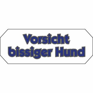 Doming Aufkleber Vorsicht bissiger Hund 10