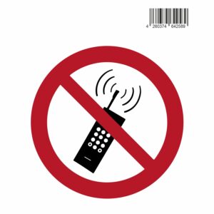 Aufkleber Symbol Handy verboten