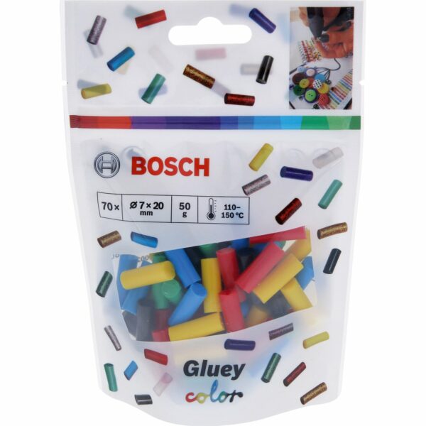 Bosch Heißkleber Bunt Ø 7 mm für Bosch Heißklebestift Gluey