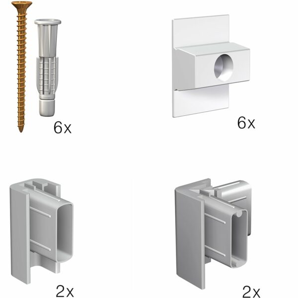 Artiteq Befestigungsmaterial-Set für Click Rail Alu