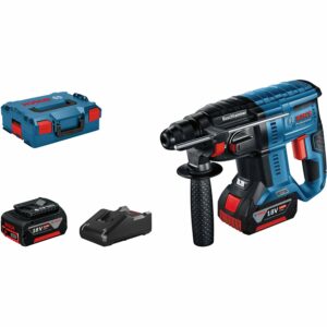 Bosch Professional Akku-Bohrhammer GBH 18 V-21 inkl. 2 Akkus & L-Boxx