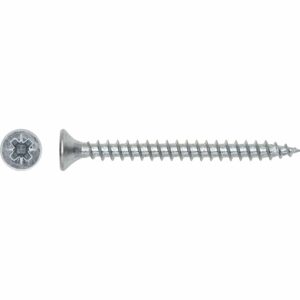 LUX Senkkopf Universalschraube PZ-Antrieb Ø 4 mm x 12 mm Verzinkt 25 Stück
