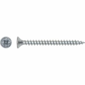 LUX Senkkopf Universalschraube PZ-Antrieb Ø 4 mm x 12 mm Verzinkt 25 Stück