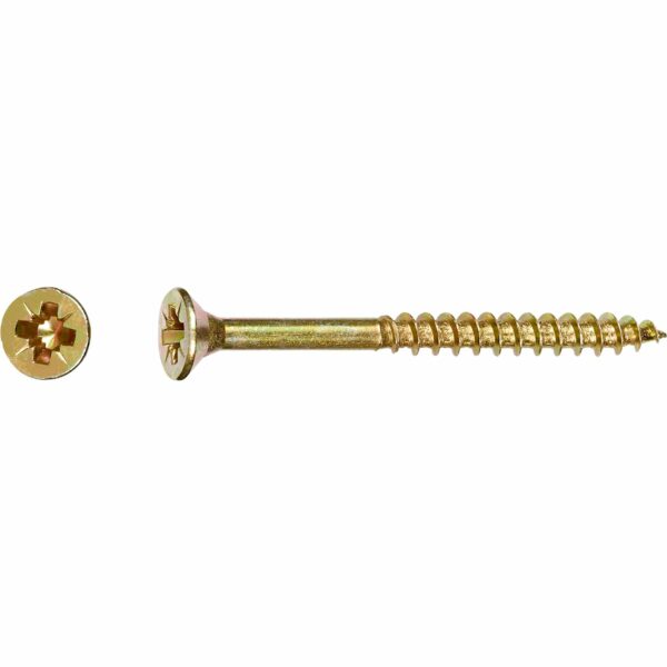 Senkkopf Universalschraube PZ-Antrieb Ø 4 mm x 35 mm Stahl 25 Stück