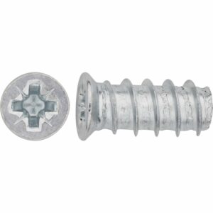 LUX Flachkopf Euroschraube PZ-Antrieb Ø 6 mm x 13 mm Verzinkt 20 Stück