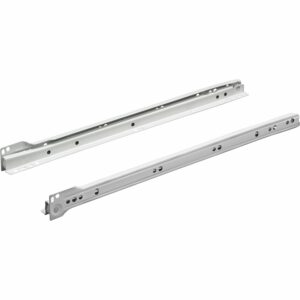 Hettich Teilauszug-Rollschubführung FR 302 250 mm Stahl Pulverbes. Weiß 1 Stück