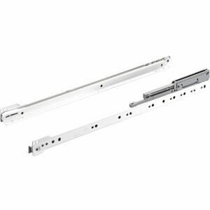 Hettich Teilauszug-Rollschubführung 500 mm Stahl Pulverbeschichtet Weiß 1 Stück