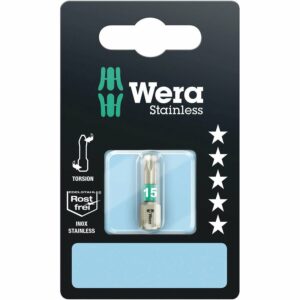 Wera Bit TX15 x 25 mm Edelstahl 3867/1 Torsionszone