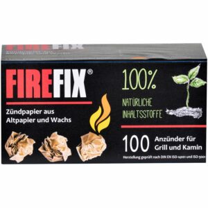 Firefix Anzündpapier aus Altpapier und Wachs 100 Stück