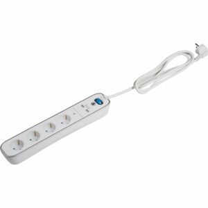 Tischsteckdosenleiste 4-fach mit USB-Anschluss