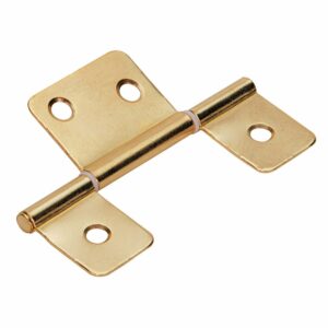 Hettich Lamellentürscharnier 88 mm x 29 mm Stahl vermessingt 2 Stück