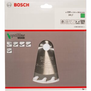 Bosch Hartmetall Kreissägeblatt 190 mm x 20 mm x 2