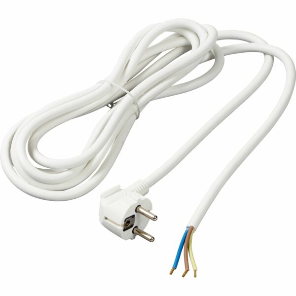 OBI Zuleitung mit Stecker 3 m Weiß