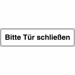 Schild Bitte Tür schließen 4