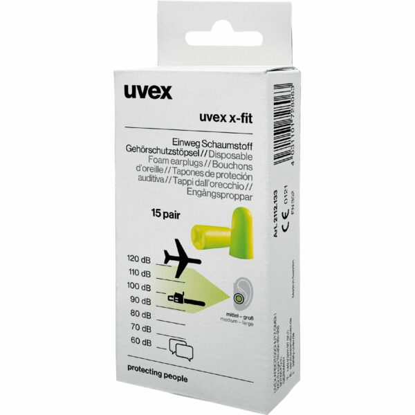 Uvex Gehörschutzstöpsel Vexx-Fit mit Kordel