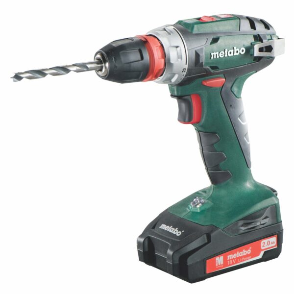 Metabo 18 V Akku-Bohrschrauber BS 18 inkl. 2 Ah Akkus