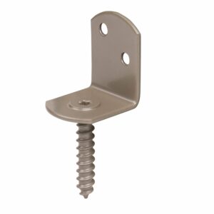 Duravis Flechtzaunhalter L-Form Perlbeige Duplexbesch. 83/32 mm x 30 mm x 38 mm