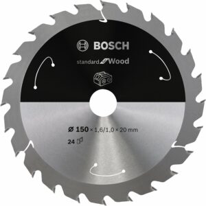 Bosch Kreissägeblatt für Akkusägen Standard for Wood 24 Zähne
