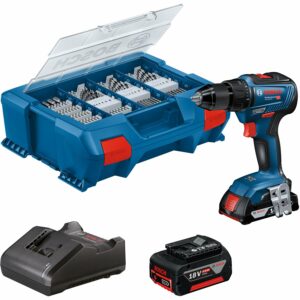 Bosch Professional Akku-Bohrschrauber GSR 18V-55 mit Akkus