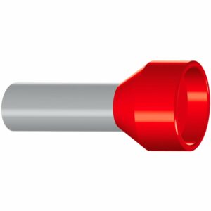 Hilpress Aderendhülsen isoliert Rot 10 mm² x 21 mm 100 Stück